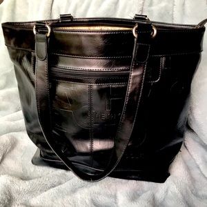 Black Leather tote